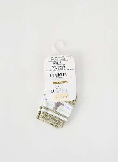 Chaussettes vert BERLINGOT pour garçon
