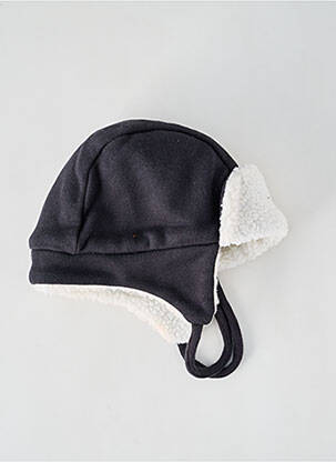 Bonnet fermeture liens à nouer noir PETIT BATEAU enfant