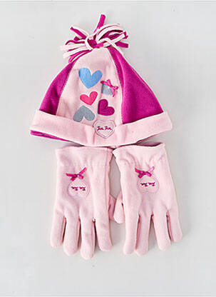 Bonnet imprimé fantaisie rose TUC TUC fille