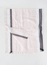 Foulard coutures renforcées rose MARBLE femme