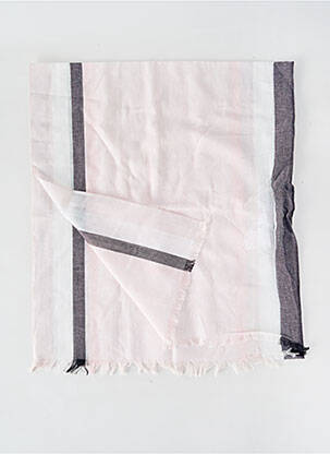 Foulard coutures renforcées rose MARBLE femme