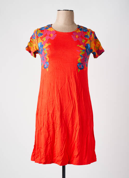 Robe courte orange DESIGUAL pour femme
