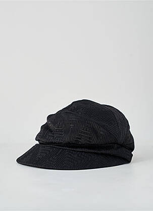 Casquette effet matière satinée noir TAFFTA femme