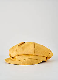 Casquette doublure jaune TOUT EN TETE femme