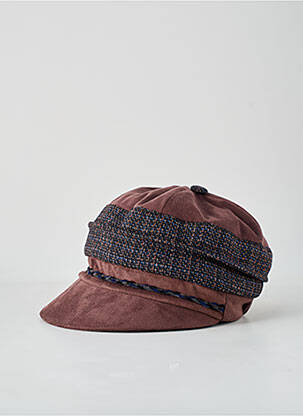Casquette doublure marron TAFFTA femme