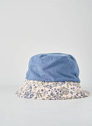 Chapeau tissage popeline bleu M BY FLECHET femme
