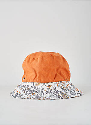 Chapeau doublure orange M BY FLECHET femme