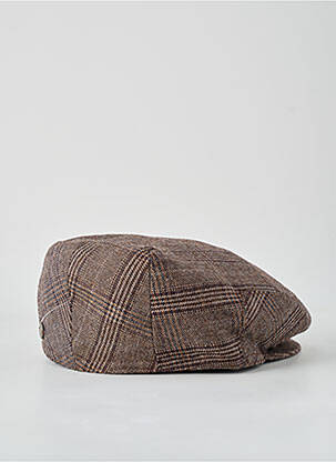 Casquette tissage pied de poule marron MTM homme