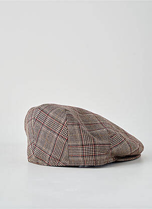Casquette tissage pied de poule marron MTM homme