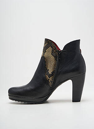 Bottines/boots matière lisse talon de 7 à 9cm noir JOSE SAENZ femme