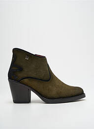 Bottines/boots bout pointu talon de 7 à 9cm vert JOSE SAENZ femme
