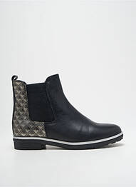 Bottines/boots matière lisse talon plat jusqu'à 3cm noir ROSEWOOD femme