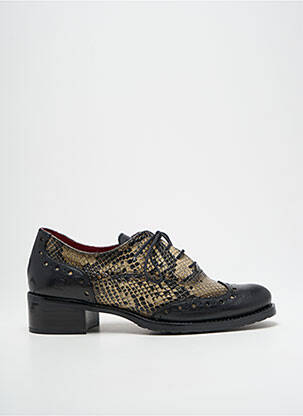 Derbies tissage satiné talon de 4 à 6cm noir JOSE SAENZ femme