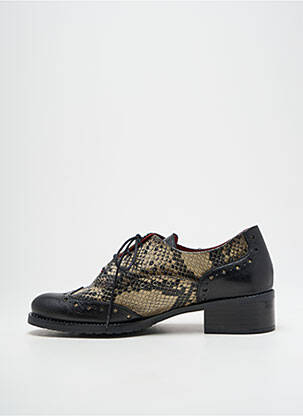 Derbies tissage satiné talon de 4 à 6cm noir JOSE SAENZ femme