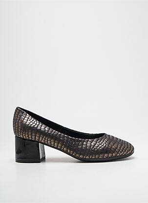 Escarpins tissage satiné talon de 4 à 6cm noir THE FLEXX femme