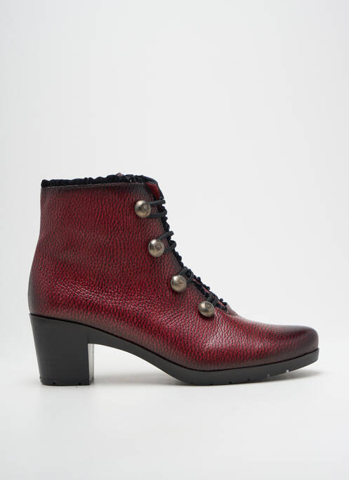 Bottines/boots tissage satiné talon de 4 à 6cm violet JOSE SAENZ femme