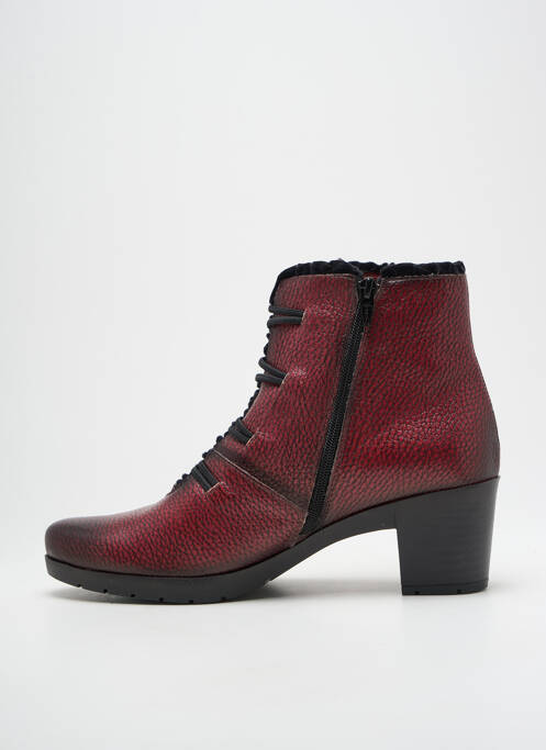 Bottines/boots tissage satiné talon de 4 à 6cm violet JOSE SAENZ femme