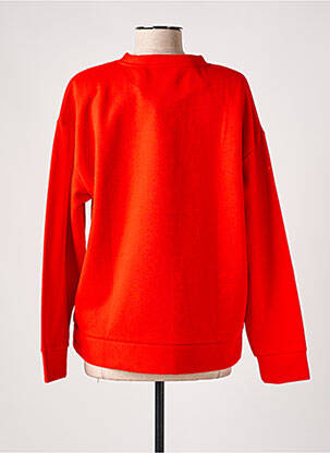 Sweat-shirt broderie manches longues rouge CULTURE femme
