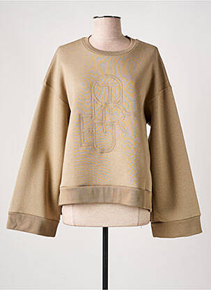 Sweat-shirt manches longues manches longues beige CULTURE femme