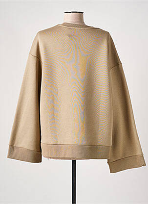 Sweat-shirt broderie manches longues beige CULTURE femme