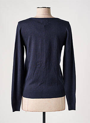 Gilet manches longues coupe cintrée bleu CULTURE femme