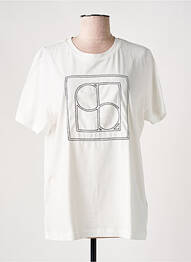 T-shirt coupe droite manches courtes blanc SOAKED IN LUXURY femme