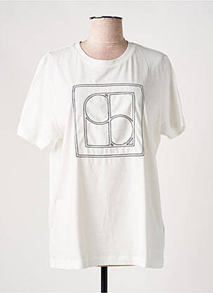 T-shirt coupe droite manches courtes blanc SOAKED IN LUXURY femme