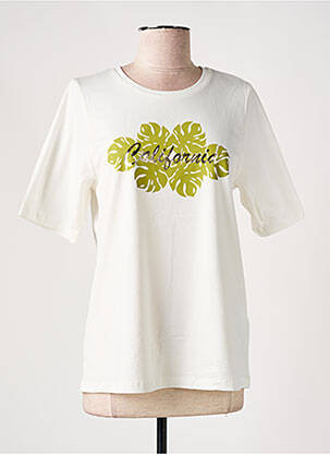 T-shirt coupe droite manches courtes blanc CULTURE femme