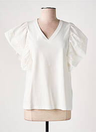 Top manches courtes manches courtes blanc CULTURE femme