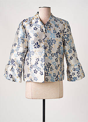 Veste chic col v bleu CULTURE femme