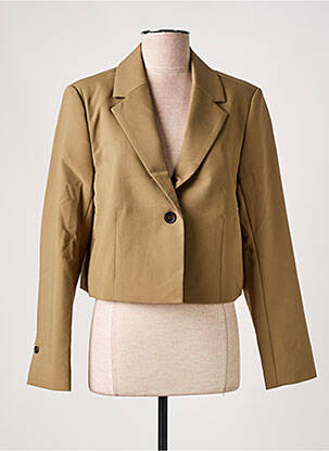 Veste chic fermeture boutonnée sur le devant beige SOAKED IN LUXURY femme