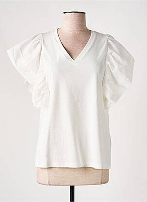 Top blanc CULTURE pour femme