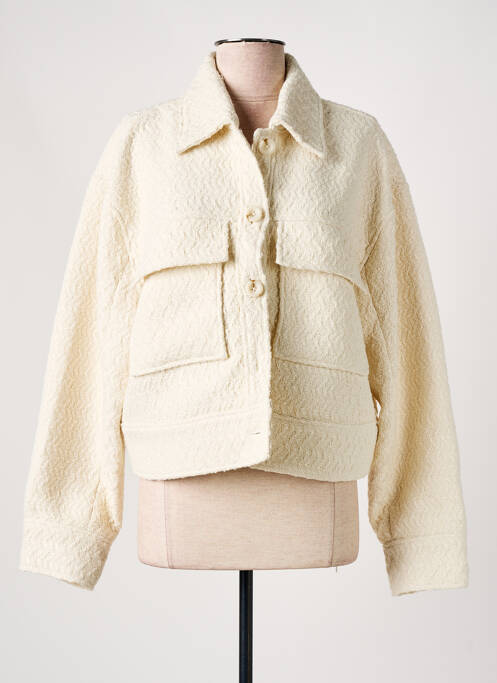 Veste casual coupe droite beige SOAKED IN LUXURY femme