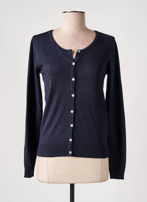 Gilet manches longues bleu CULTURE pour femme