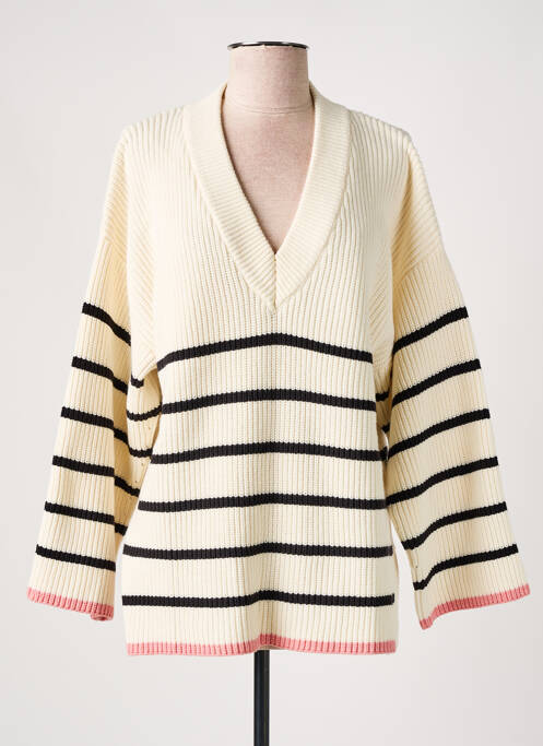 Pull beige SOAKED IN LUXURY pour femme