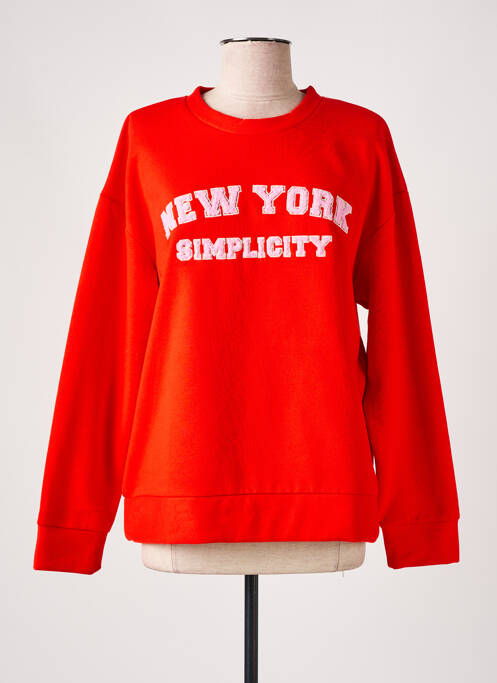 Sweat-shirt rouge CULTURE pour femme