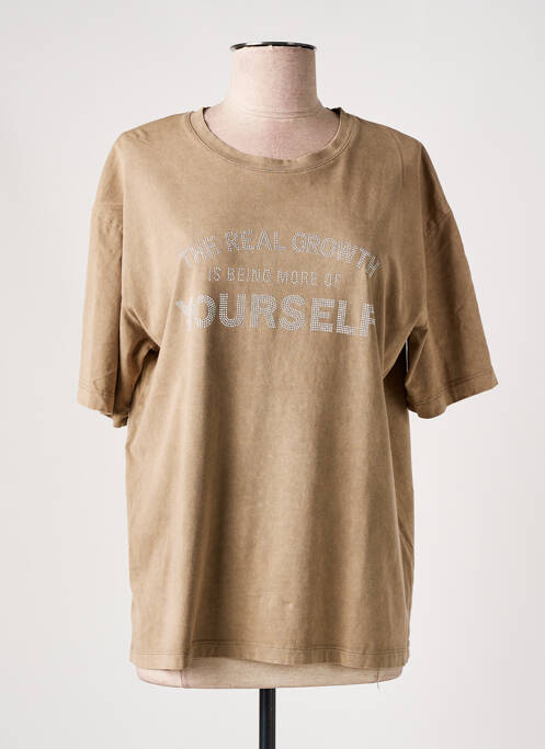 T-shirt beige CULTURE pour femme
