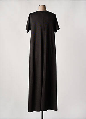 Robe longue manches courtes manches courtes noir SOAKED femme