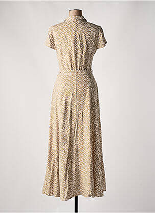 Robe longue manches courtes manches courtes marron SOAKED femme