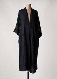Veste kimono col v noir CULTURE femme