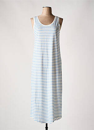 Robe longue sans manche sans manche bleu CULTURE femme