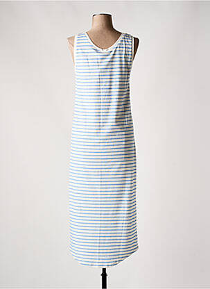 Robe longue sans manche sans manche bleu CULTURE femme