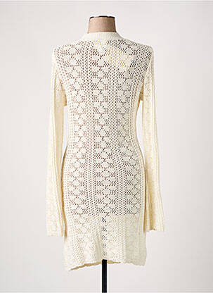 Robe pull stretch manches longues beige SOAKED femme