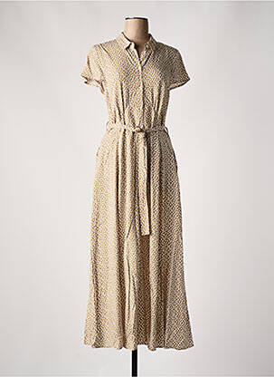 Robe longue marron SOAKED pour femme