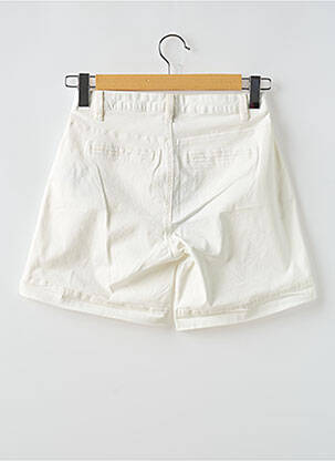 Short fermeture zippée sous rabat boutonné blanc CULTURE femme