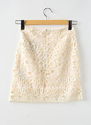 Jupe courte coupe droite beige SOAKED IN LUXURY femme