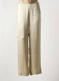 Pantalon droit taille élastique or SOAKED IN LUXURY femme