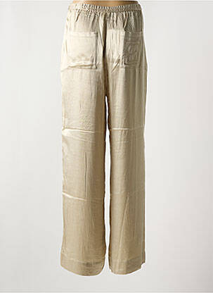 Pantalon droit taille élastique or SOAKED IN LUXURY femme