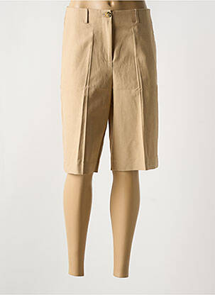 Bermuda coupe droite beige SOAKED IN LUXURY femme