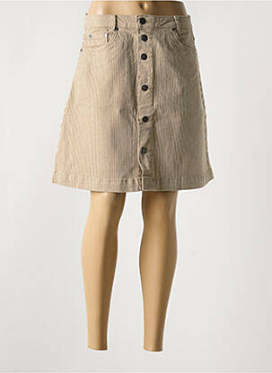 Jupe courte poches beige CULTURE femme
